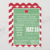 Invitation de partie de retraite de membre de (Devant / Derrière)