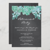 Invitation de partie de retraite de tableau de (Devant / Derrière)