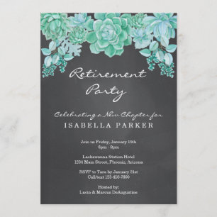 Invitation de partie de retraite de tableau de