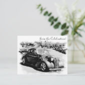 Invitation de partie de retraite de voiture (Debout devant)