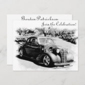 Invitation de partie de retraite de voiture (Devant / Derrière)