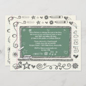 Invitation de partie de retraite du professeur (Devant / Derrière)