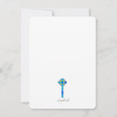 Invitation de partie de retraite en verre souillé (Dos)