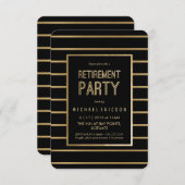 Invitation de partie de retraite - personnaliser, (Devant / Derrière)