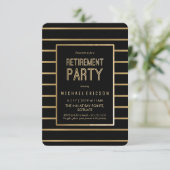 Invitation de partie de retraite - personnaliser, (Debout devant)