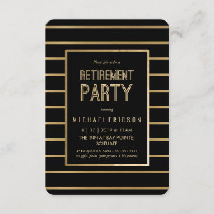 Invitation de partie de retraite - personnaliser,