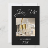 Invitation de partie de réveillon de la Saint (Devant)