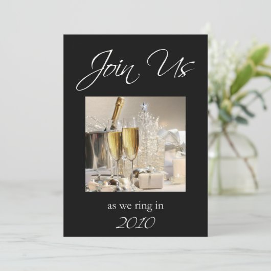 Invitation de partie de réveillon de la Saint (Debout devant)