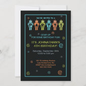 Invitation de partie de robot (Devant)