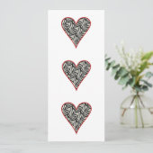 Invitation de partie de Saint-Valentin de coeur (Debout devant)