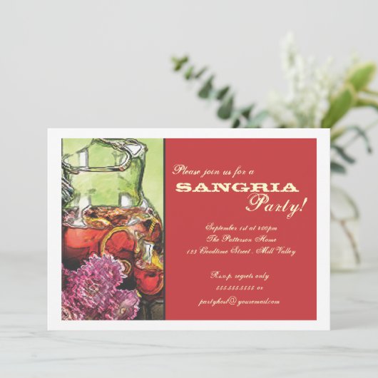 Invitation de partie de sangria (Debout devant)
