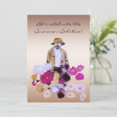 Invitation de partie de solstice d'été (Debout devant)