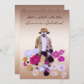 Invitation de partie de solstice d'été (Devant / Derrière)