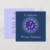 Invitation de partie de solstice d'hiver (Devant / Derrière)
