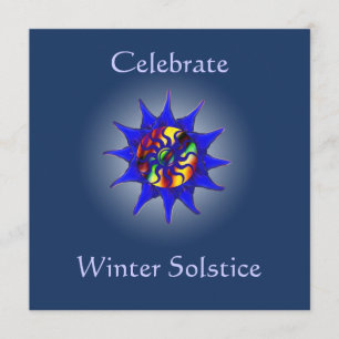 Invitation de partie de solstice d'hiver