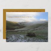 Invitation de partie de solstice d'hiver de (Devant / Derrière)