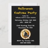 Invitation de partie de sorcière de Halloween (Dos)