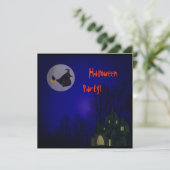 Invitation de partie de sorcière de Halloween (Debout devant)