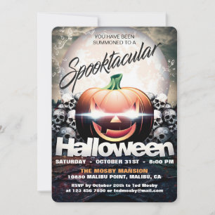 Invitation de partie de Spooktacular Halloween