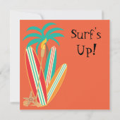 Invitation de partie de surf (Dos)