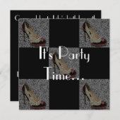 Invitation de partie de talons hauts (Devant / Derrière)