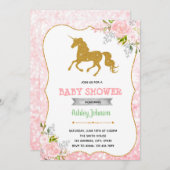 Invitation de partie de thème de baby shower de (Devant / Derrière)