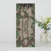 Invitation de partie de thème de soldat (Debout devant)