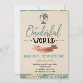 Invitation de partie de thème de voyage (Devant)