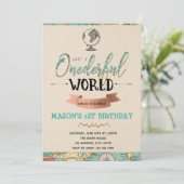 Invitation de partie de thème de voyage (Debout devant)