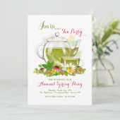 Invitation de partie de tisane (Debout devant)