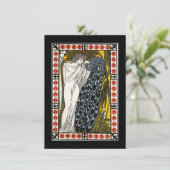 Invitation de partie de toge de déesse et de paon (Debout devant)