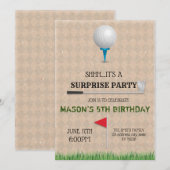 Invitation de partie de tournoi de golf (Devant / Derrière)