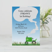 Invitation de partie de tracteur : Tracteur vert (Debout devant)