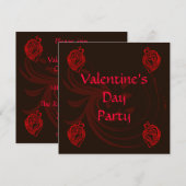 Invitation de partie de Valentine (Devant / Derrière)