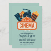 Invitation de partie de vedette de cinéma (Devant / Derrière)
