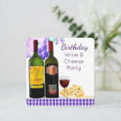 Invitation de partie de vin et de fromage (Debout devant)