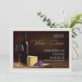 Invitation de partie de vin et de fromage (Debout devant)