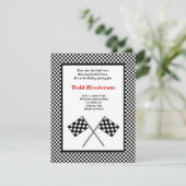 Invitation de partie de voiture de course (Debout devant)