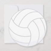 Invitation de partie de volleyball de thème de (Devant)