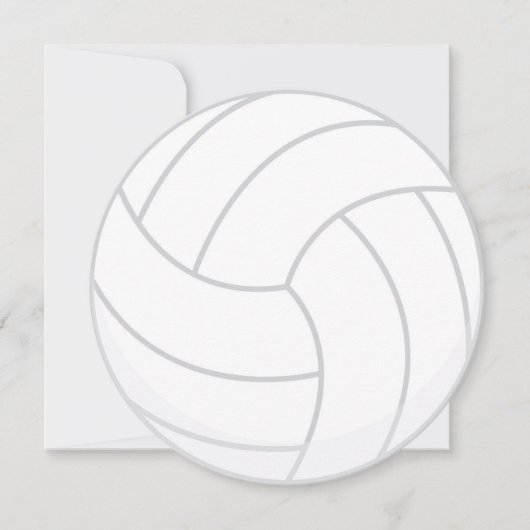 Invitation de partie de volleyball de thème de (Devant)