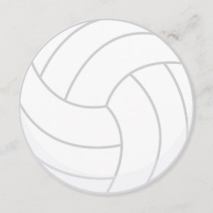 Invitation de partie de volleyball de thème de