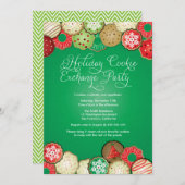 Invitation de partie d'échange de biscuit de (Devant / Derrière)