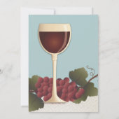 Invitation de partie d'échantillon de verre à vin (Dos)