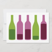 Invitation de partie d'échantillon de vin (Dos)