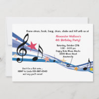 Invitation de partie d'école de musique