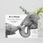 Invitation de partie d'éléphants africains (Debout devant)