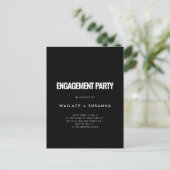 Invitation de partie d'engagement minimaliste simp (Debout devant)