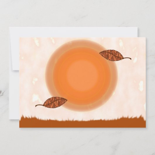 Invitation de partie d'équinoxe d'automne (Devant)