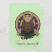 Invitation de partie des années 60 de hippie (Devant / Derrière)