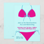 Invitation de partie d'été (Devant / Derrière)